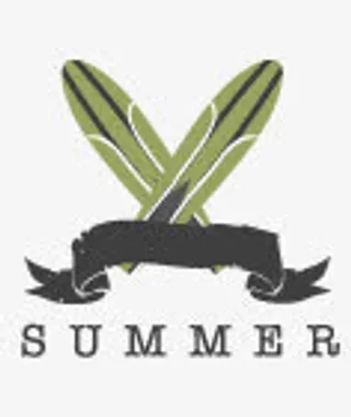 夏天冲浪滑板免抠