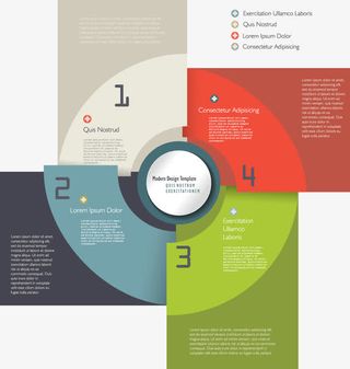 PPT环形素材图表免抠