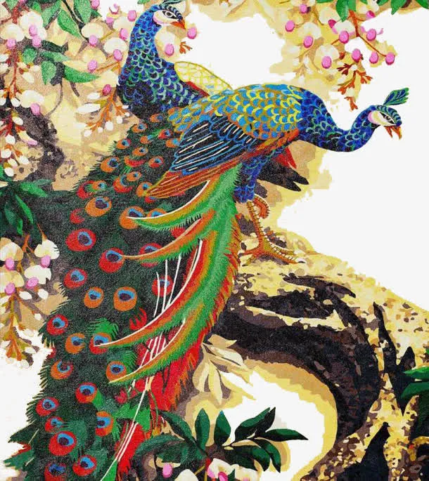 美丽的凤凰与树木免抠