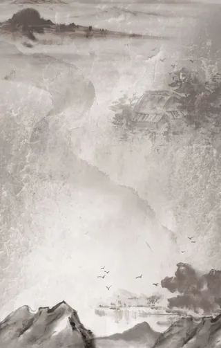 黑白中国风唯美大气杂志背景高清