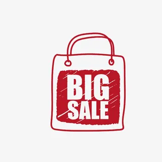 简笔手绘购物袋素材免抠