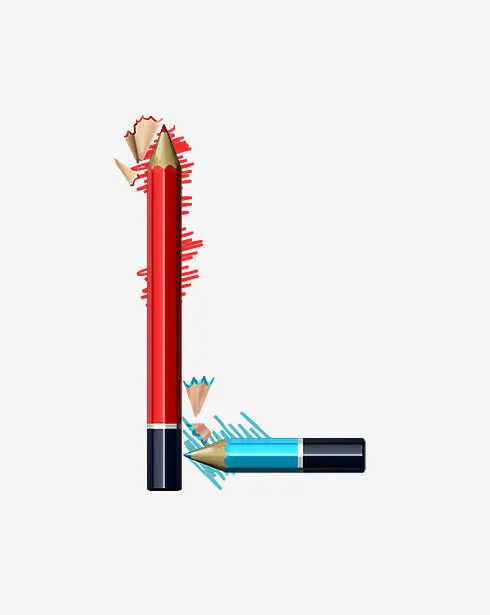 铅笔字母l免抠