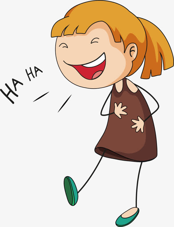 捧腹大笑的女孩子免抠