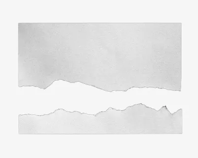 白色撕裂纸片免抠