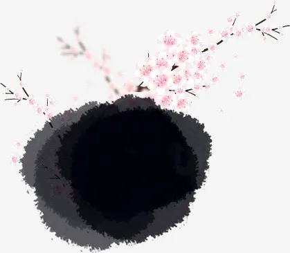 中国风油墨画效果免抠