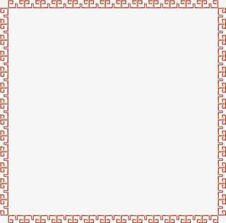 中国风金色边框免抠