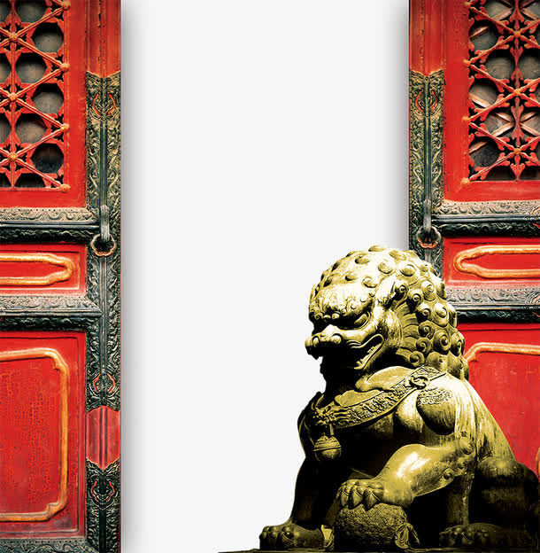 地产广告元素铁门免抠