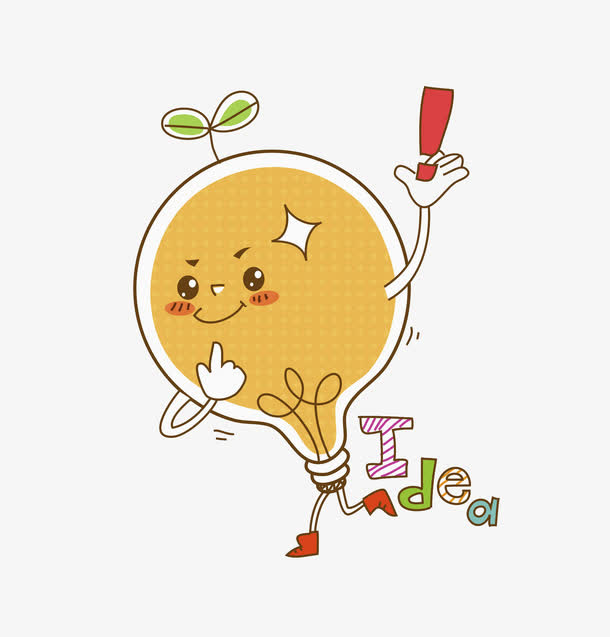 一个灯泡免抠
