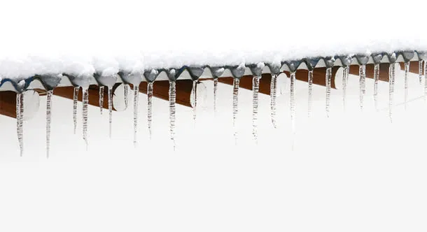 屋檐雪花免抠素材免抠