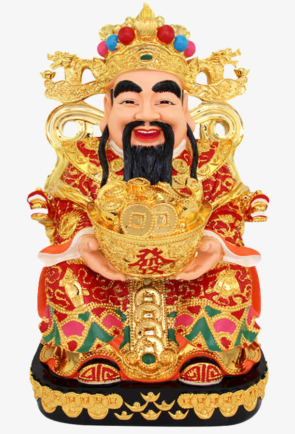 文财神爷素材免抠