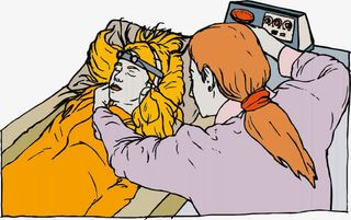 矢量抢救病人的医护人员免抠