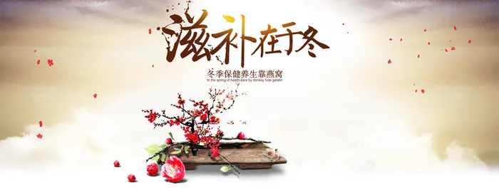 健康药材滋补在于冬活动海报高清