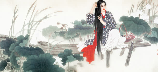 美女典雅端庄免抠