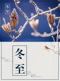 冬至宣传海报背景高清
