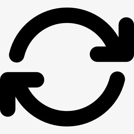 刷新箭头圆顺时针旋转图标免抠