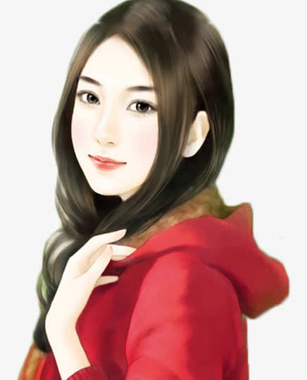 现代美女免抠