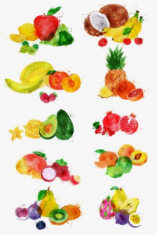 手绘水果免抠