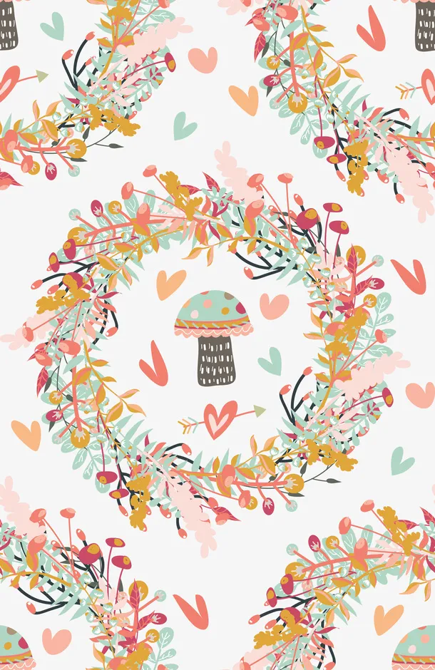 彩色的花卉免抠