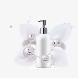 矢量紫色质感护肤品免抠