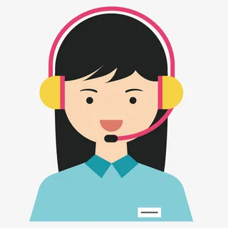 一个扁平化的客服人员免抠