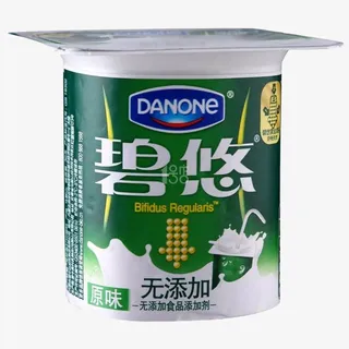 达能碧悠酸奶无添加原味绿色健康免抠