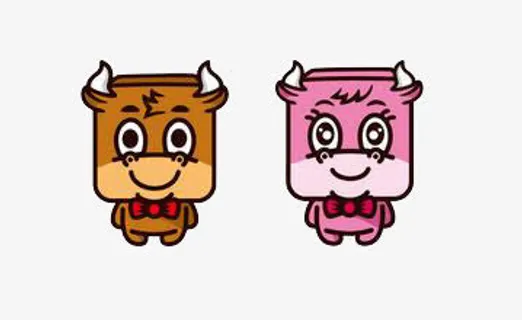 卡通小牛免抠