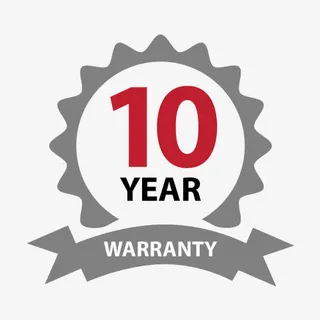 简约灰色徽章10年质保图标设计免抠