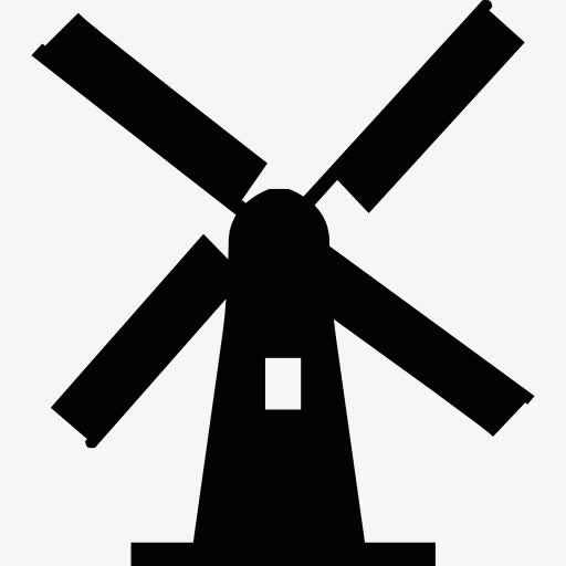 荷兰风车图标免抠
