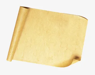 古代羊皮画卷免抠