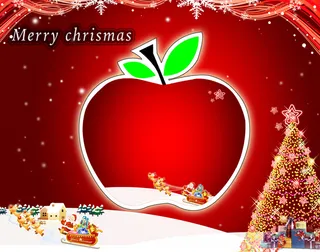 平安夜 平安果背景素材高清