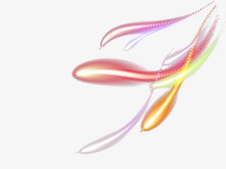 彩色彗星尾光免抠