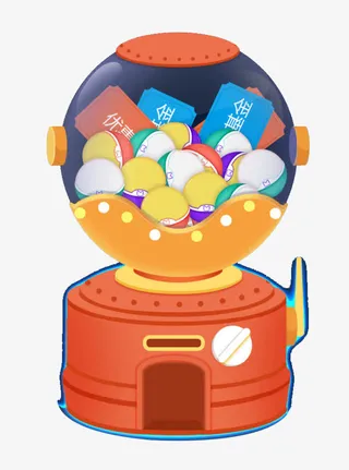 理财行业扭蛋球免抠