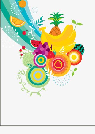 水果花纹下载免抠