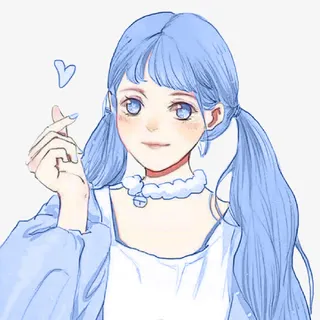 可爱的比心女免抠