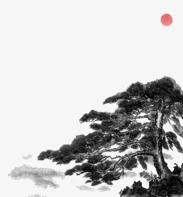 迎客松素材免抠