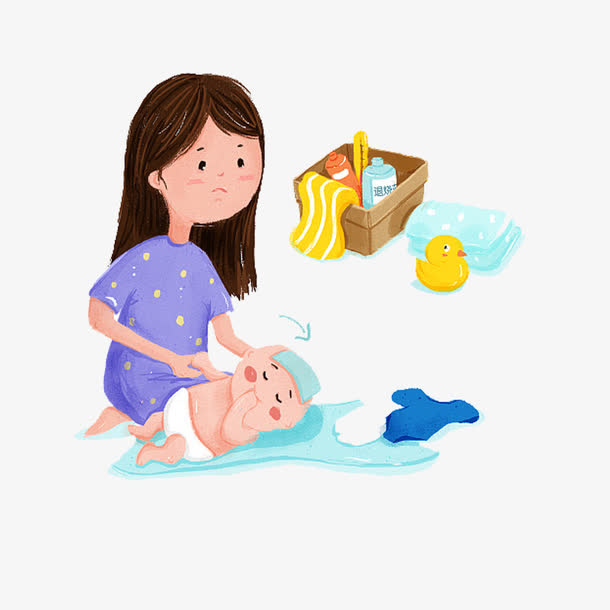 宝宝生病插图免抠