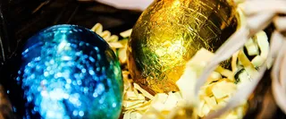 金色彩球背景高清