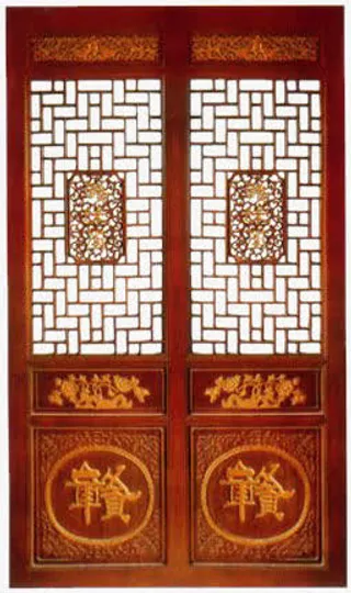 古典花纹门免抠