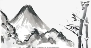 水墨山水免抠