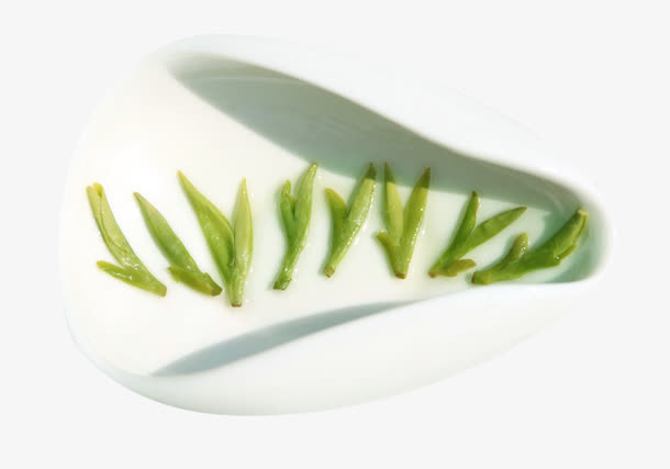 瓷碗里的茶叶免抠