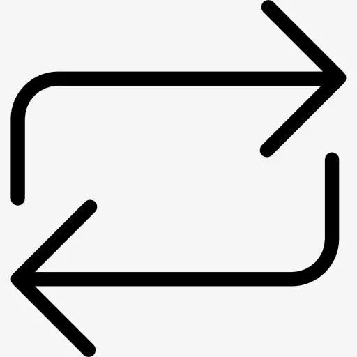 两个相反的箭头图标免抠