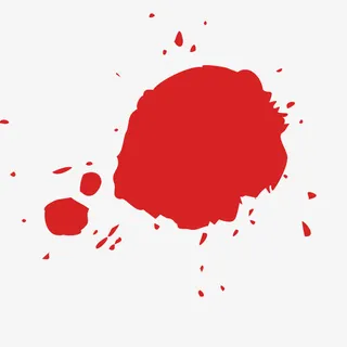 矢量红色墨迹免抠