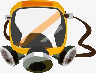 卡通毒气面具免抠