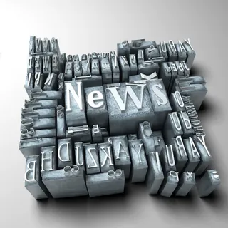 NEWS字母等立体背景