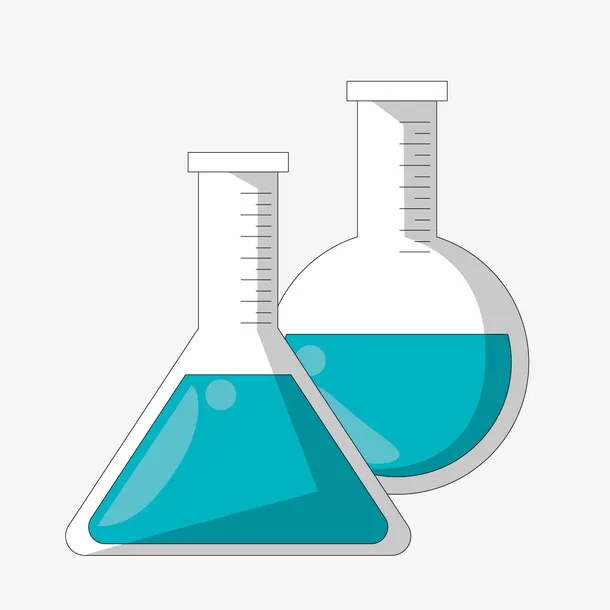 卡通三角烧瓶矢量图免抠