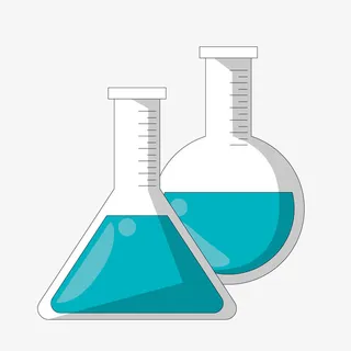 卡通三角烧瓶矢量图免抠