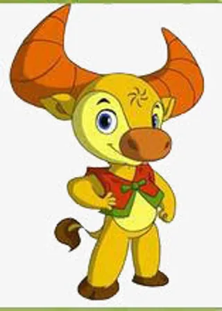 卡通可爱小牛免抠