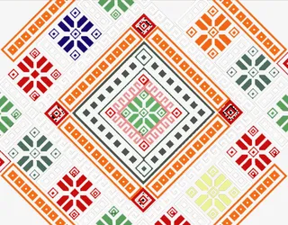 瑶族民族图案花边免抠