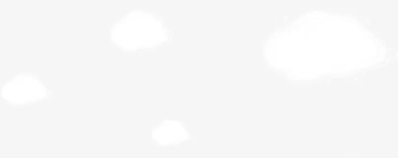 手绘卡通漫画白云免抠