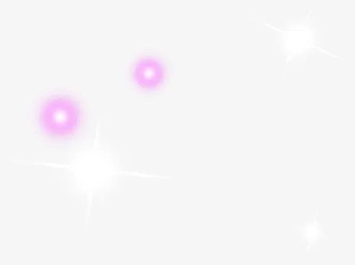红色卡通星光唯美免抠